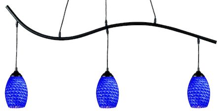 Z-Lite Jazz 3 Light Billiard Light 131-3SB-BLUE