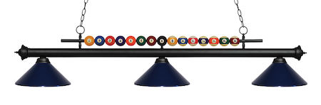 Z-Lite Shark 3 Light Billiard Light 170MB-MNB