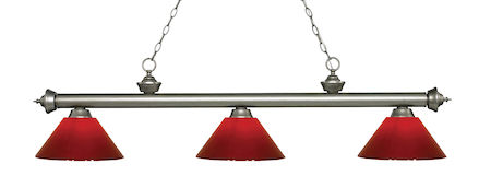 Z-Lite Riviera 3 Light Billiard Light 200-3AS-PRD