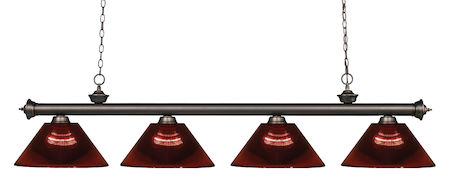 Z-Lite Riviera 4 Light Billiard Light 200-4OB-ARBG