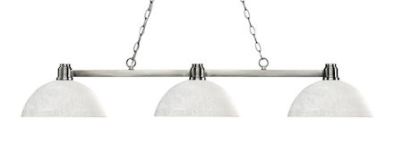 Z-Lite Park Brushed Nickel 3 Light Island/Billiard Light 314BN-DWL14