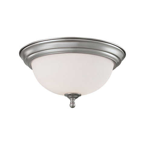 Chatham 2 Light EEF Flushmount In Brushed Nickel