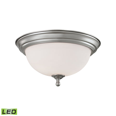 Chatham 2 Light LED Flushmount In Brushed Nickel