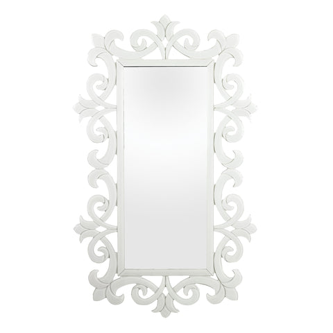 Haylee Glass Scroll Work Framed Mirror