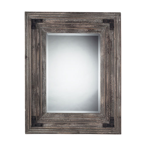 Staffordshire Mirror In Distressed Wood