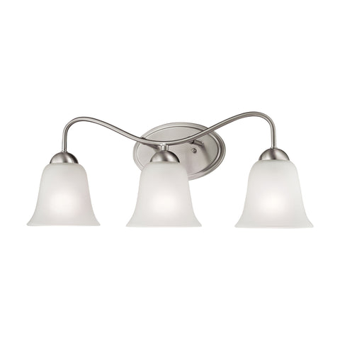 Conway 3 Light EEF Vanity In Brushed Nickel