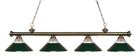 Z-Lite Riviera 4 Light Billiard Light 200-4AB-RDG