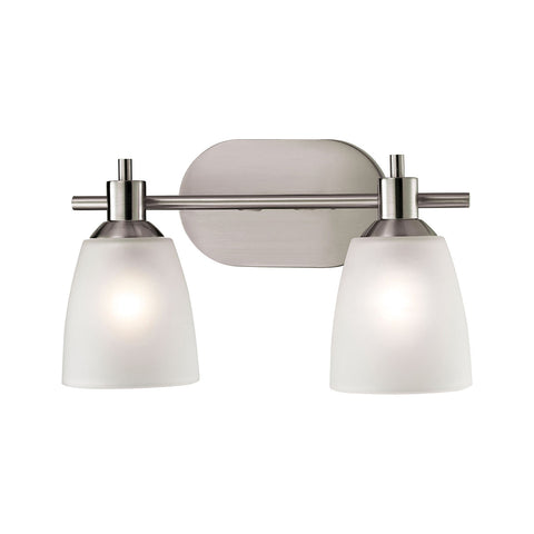 Jackson 2 Light EEF Vanity In Brushed Nickel