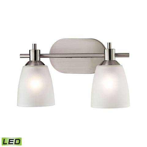 Jackson 2 Light LED Vanity In Brushed Nickel