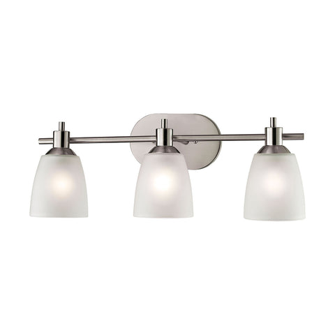 Jackson 3 Light EEF Vanity In Brushed Nickel