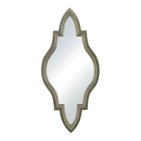 Moroccan Inspired Mirror In Silver Frame