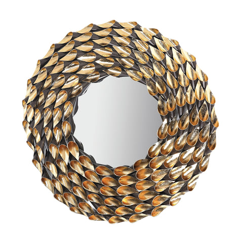 Fluted Wreathed Mirror