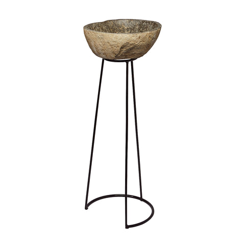 Stone And Wire Frame Pedestal