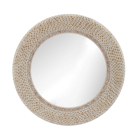 Ribbed Ring Shell Mirror