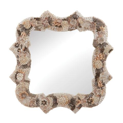 Square Antoinette Shell Mirror