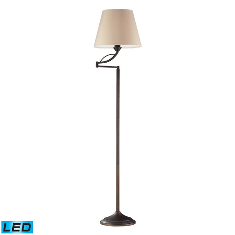 Elysburg 1 Light LED Floor Lamp In Aged Bronze