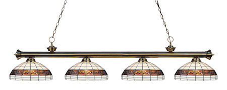 Z-Lite Riviera 4 Light Billiard Light 200-4AB-F14-1