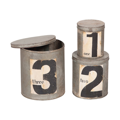 Round Metal Nesting Tins