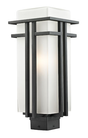 Z-Lite Abbey Outdoor Post Light 549PHB-BK