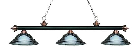 Z-Lite Riviera 3 Light Billiard Light 200-3MB+AC-SGM