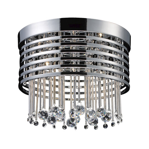 Rados 5 Light Flushmount In Polished Chrome