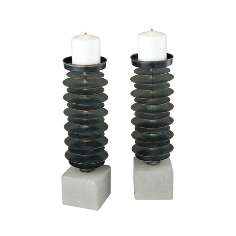 Prometheus Set of 2 Candle Holders