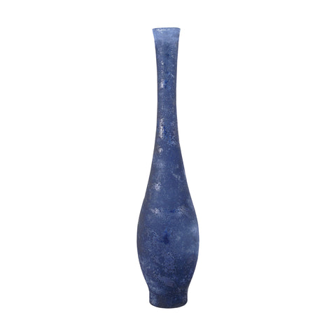 Atlas 19.6-Inch Vase In Textured Marina