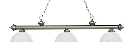 Z-Lite Riviera 3 Light Billiard Light 200-3AS-DWL14