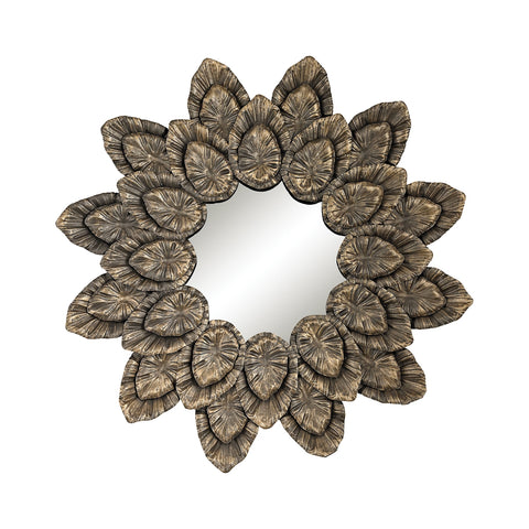 Metallic Petal Surround Mirror