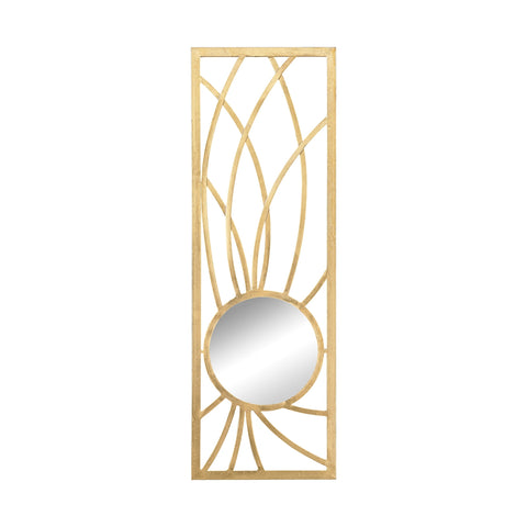 Elan Metal Frame Wall Mirror In Gold