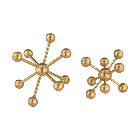 Decorative Gold Molecules