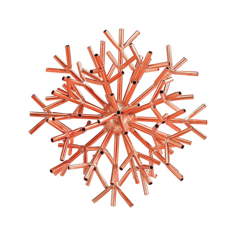 Ardor Table Sculpture In Bright Copper