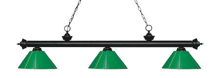 Z-Lite Riviera 3 Light Billiard Light 200-3MB-PGR