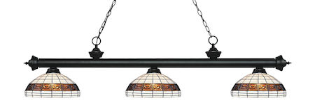 Z-Lite Riviera 3 Light Billiard Light 200-3MB-F14-1