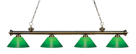 Z-Lite Riviera 4 Light Billiard Light 200-4AB-GCG14