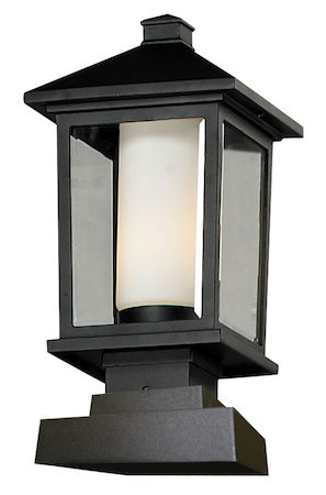 Z-Lite Mesa Outdoor Post Light 538PHM-SQPM-BK