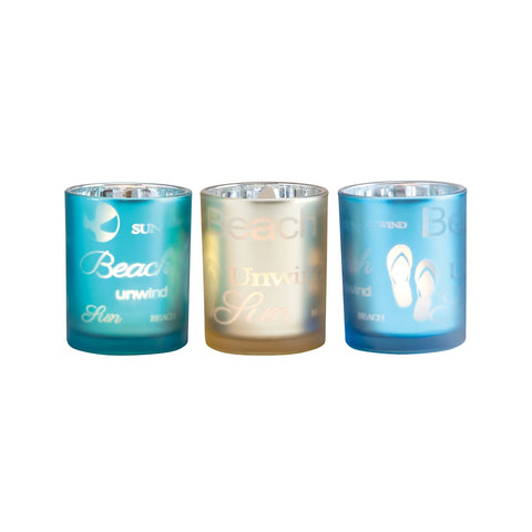 Beach Set of 3 Votives