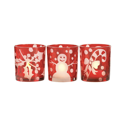 Festive Set of 3 Votives