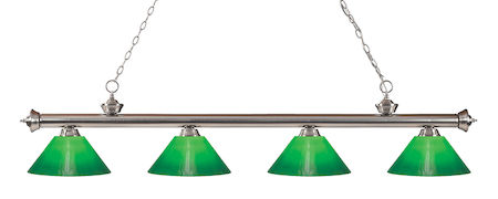 Z-Lite Riviera 4 Light Billiard Light 200-4BN-GCG14