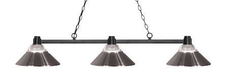 Z-Lite Park Bronze 3 Light Island/Billiard Light 314BRZ-RBN