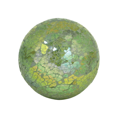 Montage 4-Inch Sphere In Lemongrass Crackle