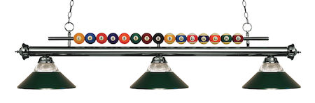 Z-Lite Shark 3 Light Billiard Light 170GM-RDG