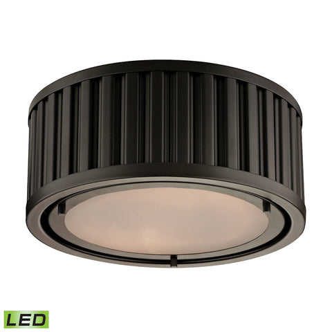 Linden Manor 2 Light LED Flushmount In Oil Rubbed Bronze