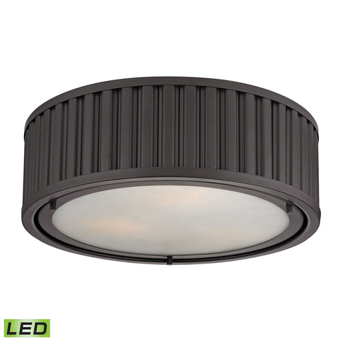 Linden Manor 3 Light LED Flushmount In Oil Rubbed Bronze