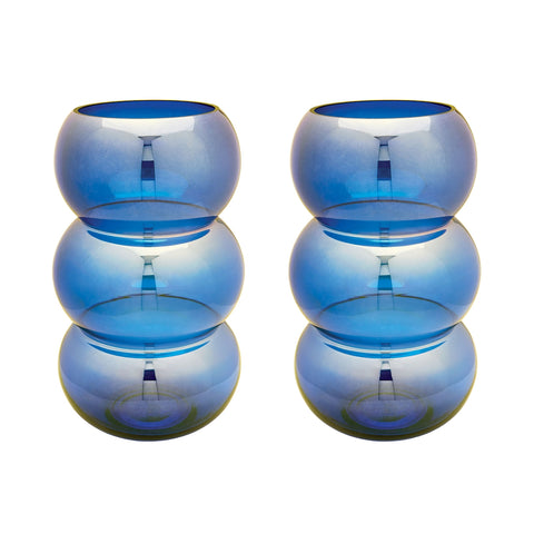 Cobalt Ring Votives - Set of 2