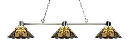 Z-Lite Park Brushed Nickel 3 Light Island/Billiard Light 314BN-Z14-46