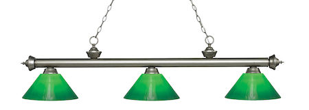 Z-Lite Riviera 3 Light Billiard Light 200-3AS-GCG14