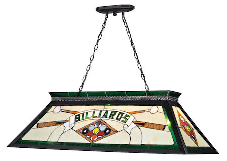 Z-Lite Tiffany Billiard 4 Light Billiard Light KD25GREEN