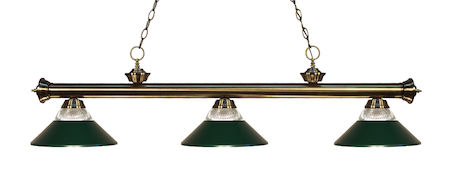 Z-Lite Riviera 3 Light Billiard Light 200-3AB-RDG