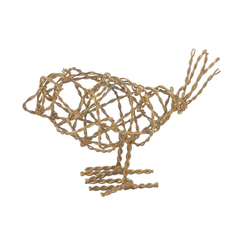 Brass Scribble Bird - Small